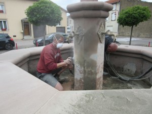 Rénovation de la fontaine St Rémi