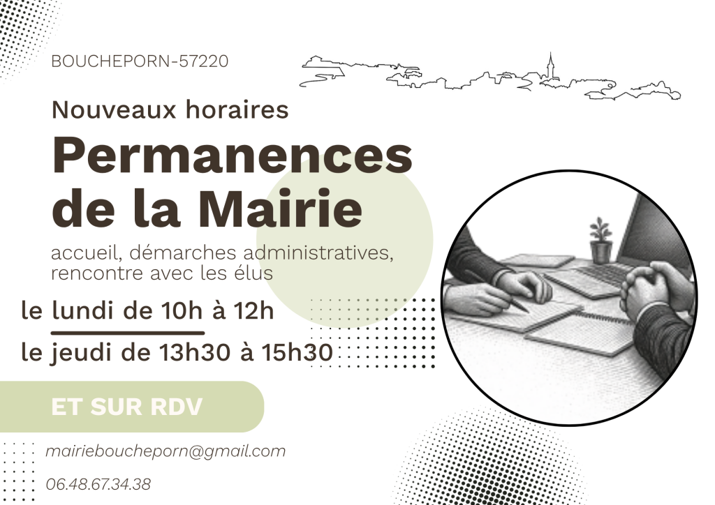 Permanences de la Mairie(2)